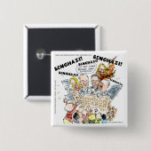 Der Benghazi-Shuffle Lustig Button (Vorne & Hinten)