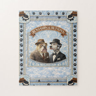 Der Benjamin und Buttons elegante Hund Vintage Puz Puzzle