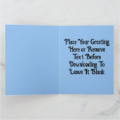 Der benutzerdefinierte Krieg ist nicht gesund ziti Karte (Innenseite)