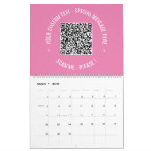Der benutzerdefinierte QR-Code-Textkalender Wählen Kalender (Mär 2026)