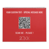 Der benutzerdefinierte QR-Code-Textkalender Wählen Kalender (Titelbild)
