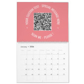 Der benutzerdefinierte QR-Code-Textkalender Wählen Kalender (Jan 2026)