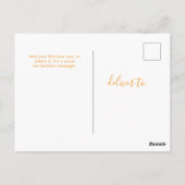 Der benutzerdefinierte Text 6 Fotos sammelt univer Postkarte (Rückseite)