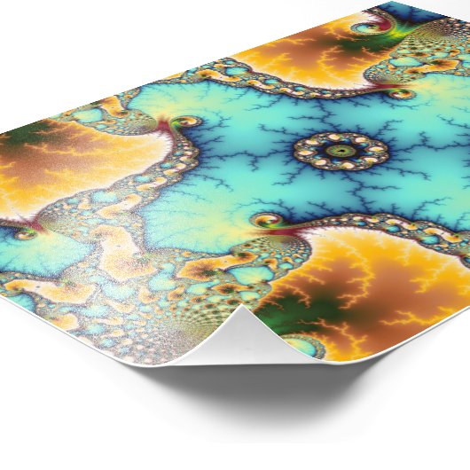 Der Beobachter - Fraktal Fotodruck (Ecke)