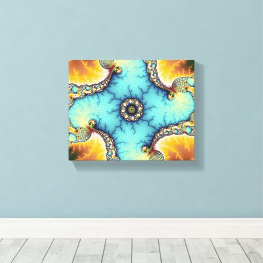 Der Beobachter - Fraktal Leinwanddruck (Insitu (Holzboden))