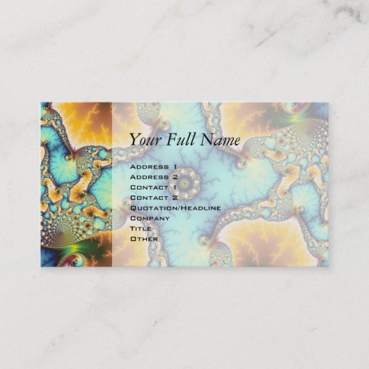 Der Beobachter - Fraktal Visitenkarte (Vorderseite)