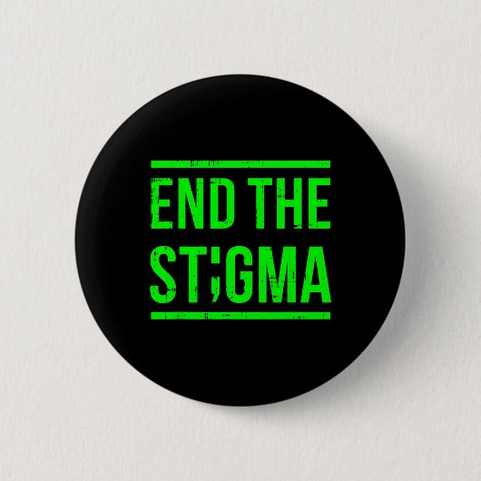 Der Berater des Stigma Mental Health Awareness War Button (Vorderseite)