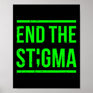 Der Berater des Stigma Mental Health Awareness War Poster