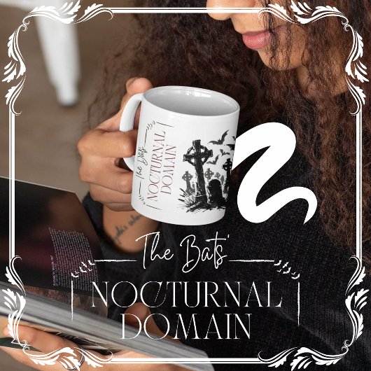 Der Bereich der Fledermäuse Kaffeetasse