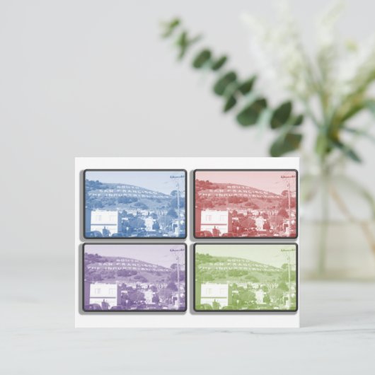 Der Berg - 4 Rahmen Postkarte (Stehend Vorderseite)