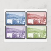 Der Berg - 4 Rahmen Postkarte (Vorderseite)