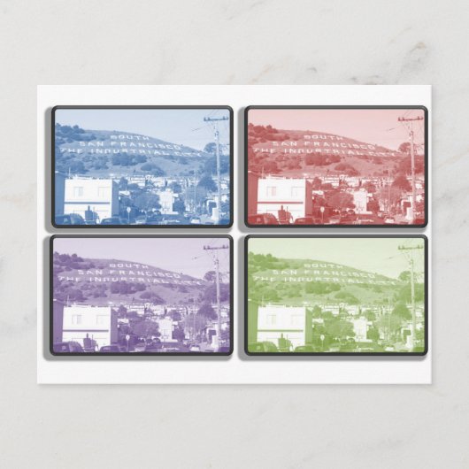 Der Berg - 4 Rahmen Postkarte (Vorderseite)