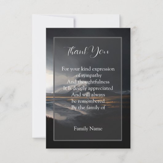 Der Berg Dankeskarte (Vorderseite)