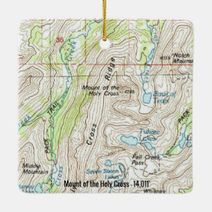 Der Berg des Heiligen Kreuzes Colorado Fourteener Keramikornament