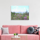 Der Berg Katahdin und die wild lebenden Blume Leinwanddruck (Insitu (Wohnzimmer))
