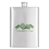 Der Berg kümmert sich nicht Flachmann (Vorderseite)