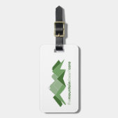 Der Berg kümmert sich nicht Gepäckanhänger (Vorderseite vertikal)