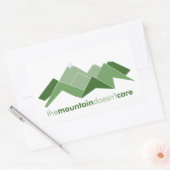 Der Berg kümmert sich nicht Rechteckiger Aufkleber (Umschlag)