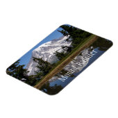 Der Berg Rainier spiegelt sich im Bergsee wider Magnet (Linke Seite)