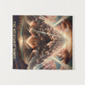 Der Berg YAHWEH Wandteppich (Vorderseite (Horizontal))