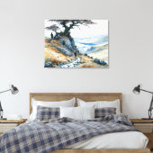 Der Bergpass Leinwanddruck (Insitu (Schlafzimmer))