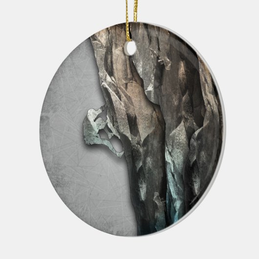 Der Bergsteiger Keramikornament (Links)