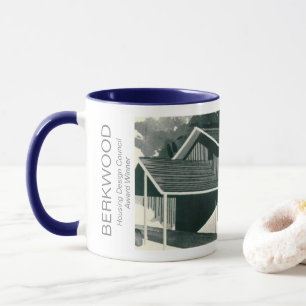 Der Berkwood Mid-Century Modern House Becher Tasse