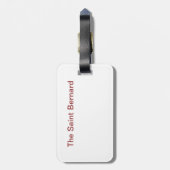 Der Bernhardiner-Gepäckanhänger Gepäckanhänger (Rückseite vertikal)