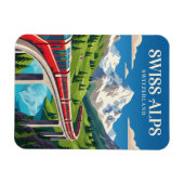 Der Bernina-Express (Schweizer Alpen) Schweiz Magnet (Horizontal)