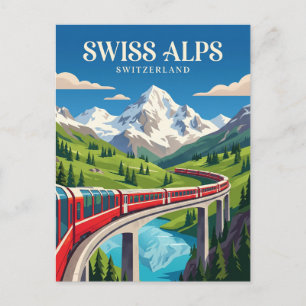 Der Bernina-Express (Schweizer Alpen) Schweiz Postkarte