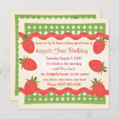 Der Berry-Korb Einladung (Vorne/Hinten)