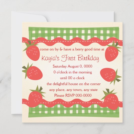 Der Berry-Korb Einladung (Vorderseite)