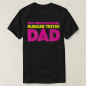Der Berufliche Burger Tester Vater Retro Style Vin T-Shirt (Design vorne)