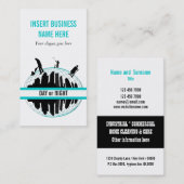 Der berufliche Reinigungs-Service PERSONIFIZIEREN Visitenkarte (Vorne/Hinten)