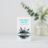 Der berufliche Reinigungs-Service PERSONIFIZIEREN Visitenkarte (Stehend Vorderseite)