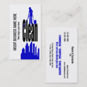 Der berufliche Reinigungs-Service PERSONIFIZIEREN Visitenkarte (Vorne/Hinten)
