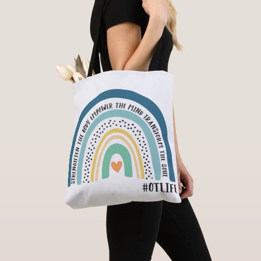 Der Berufstherapeut stärkt den Körperregenbogen Tasche (Von Nahem)