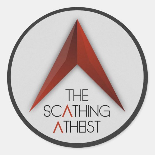 Der beruhigende Atheist Runder Aufkleber (Vorderseite)