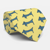 Der berühmte Blaue Hund, Dackel Neck Tie Krawatte (Gerollt)