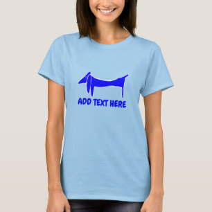 Der berühmte Blaue Hund, die Dackel T-Shirt