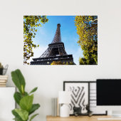 Der berühmte Eiffelturm in Paris, Frankreich Poster (Heimbüro)
