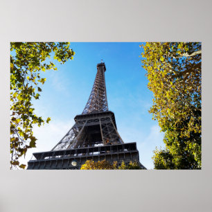 Der berühmte Eiffelturm in Paris, Frankreich Poster