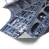 Der berühmte Eiffelturm in Paris, Frankreich Poster (Ecke)