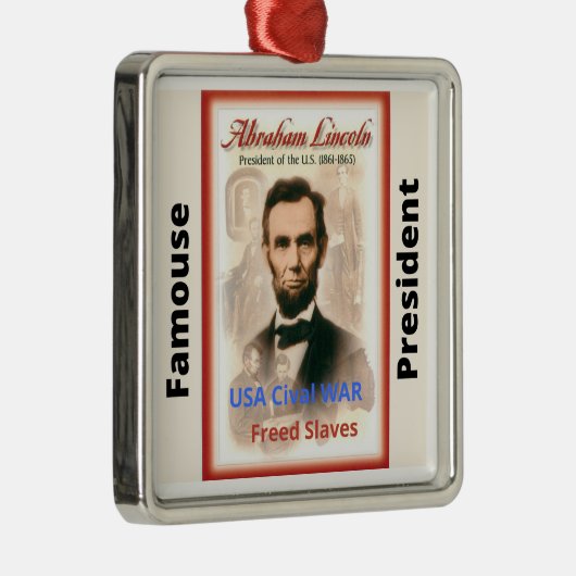 Der berühmte Präsident Lincoln Weihnachtsschmuck (Rechts)