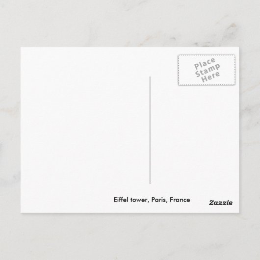 Der berühmte Turm Postkarte (Rückseite)