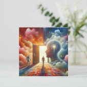 Der bescheidene Gelehrte Karte (Stehend Vorderseite)