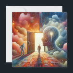 Der bescheidene Gelehrte Karte<br><div class="desc">Die Grußkarte "Humble Scholar" ist eine Ode an die Tugend der Demut in der Suche nach Wissen. Das Bild der offenen Tür und das helle Licht lädt den Empfänger ein, die Reise des Lernens mit einem offenen Herzen zu begreifen. Es ist eine Karte, die eine Botschaft der Ermutigung zu kontinuierlichem...</div>