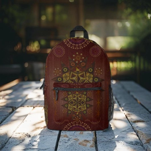 Der Beschützer der Rechtschaffenheit des Geo tantr Bedruckter Rucksack