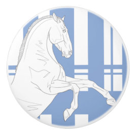 Der Beschützer Hengst Pferd Keramik Knopf Keramikknauf