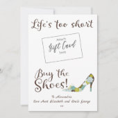 Der Besitzer der Geschenkkarte "Funny Life" ist zu (Vorderseite)